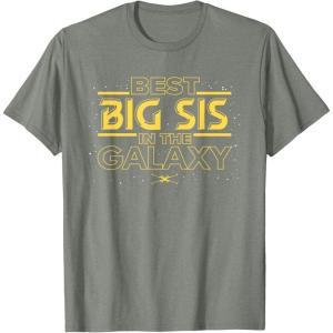imageStar Wars Best Big Sis in the Galaxy Family Trip Birthday TShirtOlive Heather