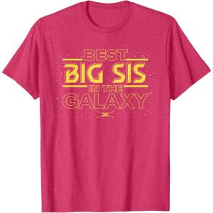 imageStar Wars Best Big Sis in the Galaxy Family Trip Birthday TShirtRed Heather