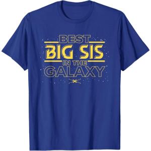 imageStar Wars Best Big Sis in the Galaxy Family Trip Birthday TShirtRoyal Blue