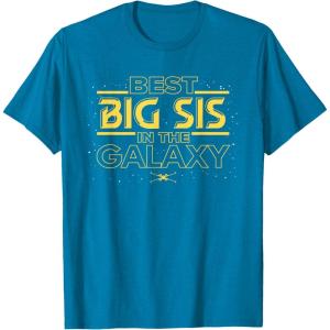imageStar Wars Best Big Sis in the Galaxy Family Trip Birthday TShirtSapphire Blue