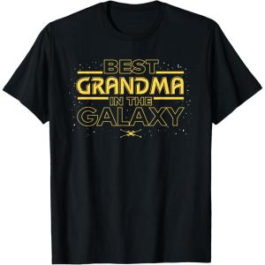 imageStar Wars Best Grandma in the Galaxy Birthday Mothers Day TShirtBlack