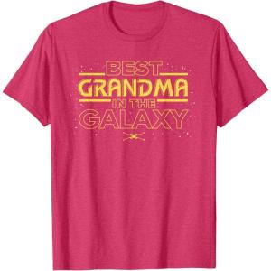 imageStar Wars Best Grandma in the Galaxy Birthday Mothers Day TShirtRed Heather