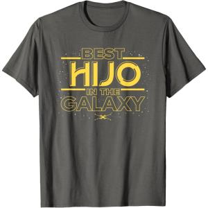 imageStar Wars Best Hijo in the Galaxy Family Trip Spanish TShirtAsphalt Grey
