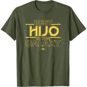 imageStar Wars Best Hijo in the Galaxy Family Trip Spanish TShirtOlive Green