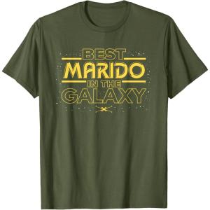imageStar Wars Best Marido in the Galaxy Husband Birthday Spanish TShirtOlive Green