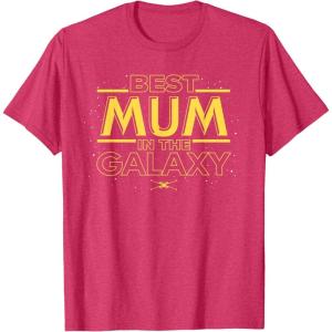 imageStar Wars Best Mum in the Galaxy Birthday Mothers Day TShirtRed Heather