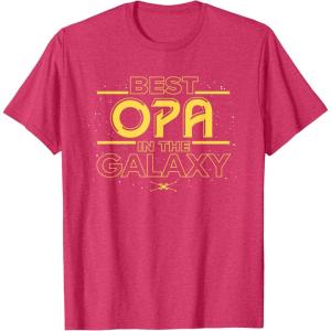 imageStar Wars Best Opa in the Galaxy Birthday Fathers Day TShirtRed Heather