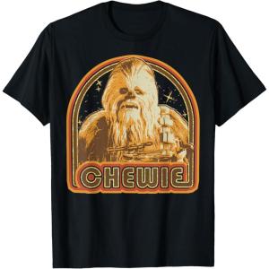 imageStar Wars Chewbacca Retro Chewie Vintage Graphic TShirt TShirtBlack