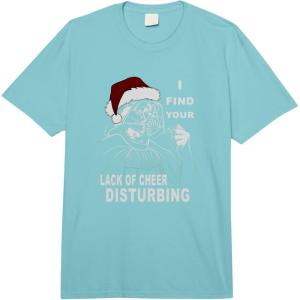 imageStar Wars Christmas Your Lack Of Cheer Disturbing Vader Comfort Colors Adult Heavyweight TshirtAqua Green
