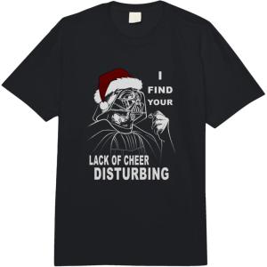 imageStar Wars Christmas Your Lack Of Cheer Disturbing Vader Comfort Colors Adult Heavyweight TshirtBlack