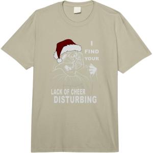 imageStar Wars Christmas Your Lack Of Cheer Disturbing Vader Comfort Colors Adult Heavyweight TshirtLight Sage Green