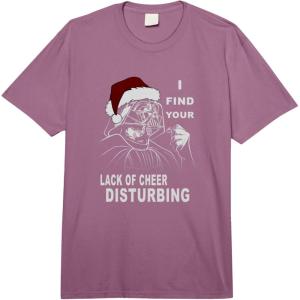 imageStar Wars Christmas Your Lack Of Cheer Disturbing Vader Comfort Colors Adult Heavyweight TshirtPlum