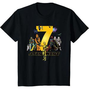 imageStar Wars Classic Characters Seventh Birthday 7 Years Old TShirtBlack