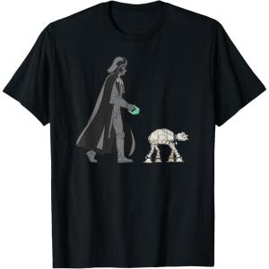 imageStar Wars Darth Vader the Dog Walker Meme TShirtBlack