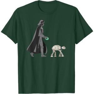 imageStar Wars Darth Vader the Dog Walker Meme TShirtDark Green