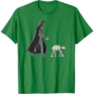 imageStar Wars Darth Vader the Dog Walker Meme TShirtKelly Green