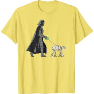 imageStar Wars Darth Vader the Dog Walker Meme TShirtLemon Yellow