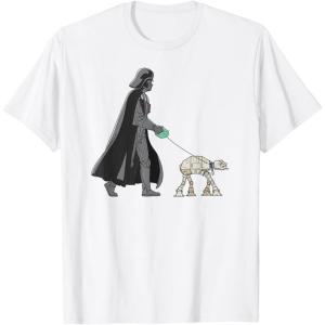 imageStar Wars Darth Vader the Dog Walker Meme TShirtWhite