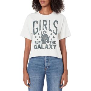 imageStar Wars Princess Leia Girls Run The Galaxy Disney Womens Crop TopWhite