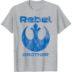 imageStar Wars Rebel Alliance Matching Family BROTHER TShirt TShirtHeather Grey