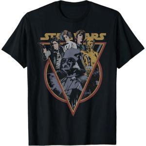 imageStar Wars Retro Characters Vintage Style TShirt TShirtBlack