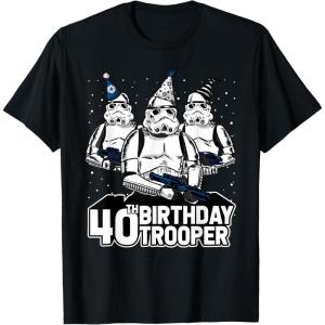 imageStar Wars Stormtrooper Party Hats Trio 40th Birthday Trooper TShirtBlack