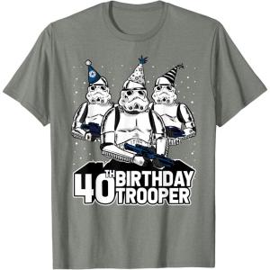 imageStar Wars Stormtrooper Party Hats Trio 40th Birthday Trooper TShirtOlive Heather