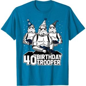 imageStar Wars Stormtrooper Party Hats Trio 40th Birthday Trooper TShirtSapphire Blue