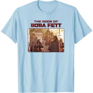 imageStar Wars The Book Of Boba Fett The Pykes Arrive TShirtBaby Blue