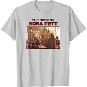 imageStar Wars The Book Of Boba Fett The Pykes Arrive TShirtSilver Grey