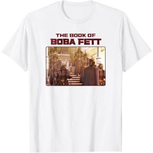 imageStar Wars The Book Of Boba Fett The Pykes Arrive TShirtWhite