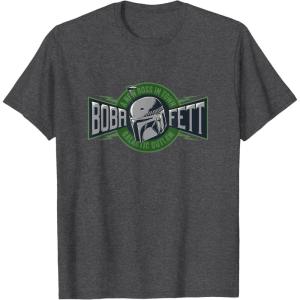imageStar Wars The Book of Boba Fett A New Boss In Town TShirtDark Heather Grey