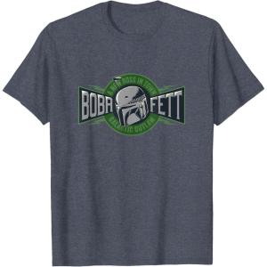 imageStar Wars The Book of Boba Fett A New Boss In Town TShirtHeather Blue