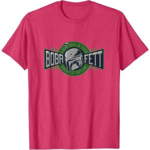imageStar Wars The Book of Boba Fett A New Boss In Town TShirtRed Heather