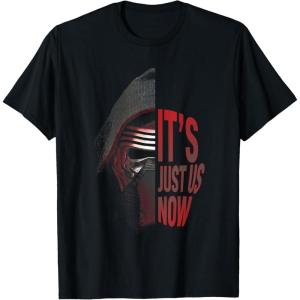 imageStar Wars The Force Awakens Its Just Us Now Kylo Ren TShirtBlack