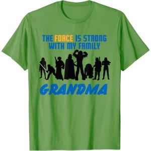 imageStar Wars The Force Matching Family GRANDMA TShirt TShirtGrass Green