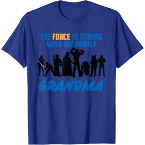 imageStar Wars The Force Matching Family GRANDMA TShirt TShirtRoyal Blue