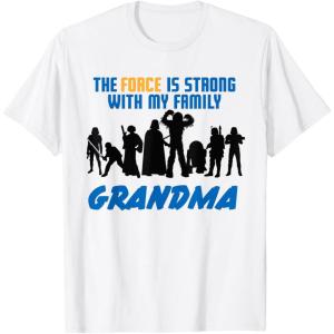 imageStar Wars The Force Matching Family GRANDMA TShirt TShirtWhite