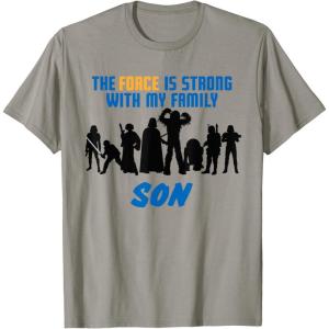 imageStar Wars The Force Matching Family SON TShirt TShirtSlate Grey