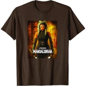 imageStar Wars The Mandalorian Season 2 Ahsoka Tano Poster TShirtBrown