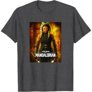 imageStar Wars The Mandalorian Season 2 Ahsoka Tano Poster TShirtDark Heather Grey