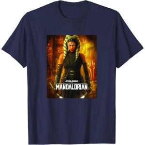 imageStar Wars The Mandalorian Season 2 Ahsoka Tano Poster TShirtNavy Blue
