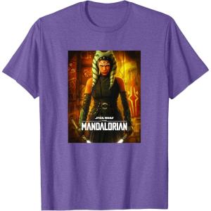 imageStar Wars The Mandalorian Season 2 Ahsoka Tano Poster TShirtPurple Heather