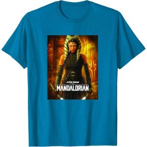 imageStar Wars The Mandalorian Season 2 Ahsoka Tano Poster TShirtSapphire Blue