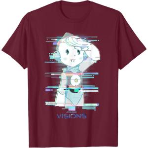 imageStar Wars Visions Character Glitch TShirtBurgundy