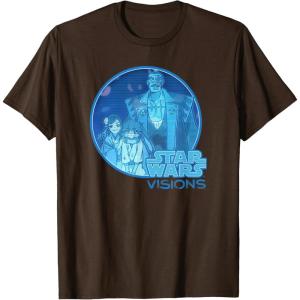 imageStar Wars Visions Group Shot Family Hologram TShirtBrown