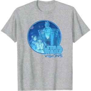 imageStar Wars Visions Group Shot Family Hologram TShirtHeather Grey