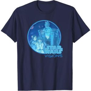 imageStar Wars Visions Group Shot Family Hologram TShirtNavy Blue