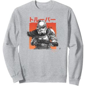 imageStar Wars Visions Grunge Stormtrooper SweatshirtHeather Grey