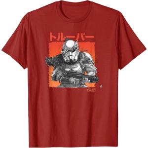 imageStar Wars Visions Grunge Stormtrooper TShirtCranberry Red